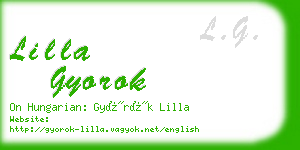 lilla gyorok business card